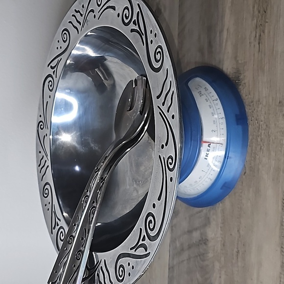 Lenox Large Serving Bowl With Utensils - Picture 3 of 14